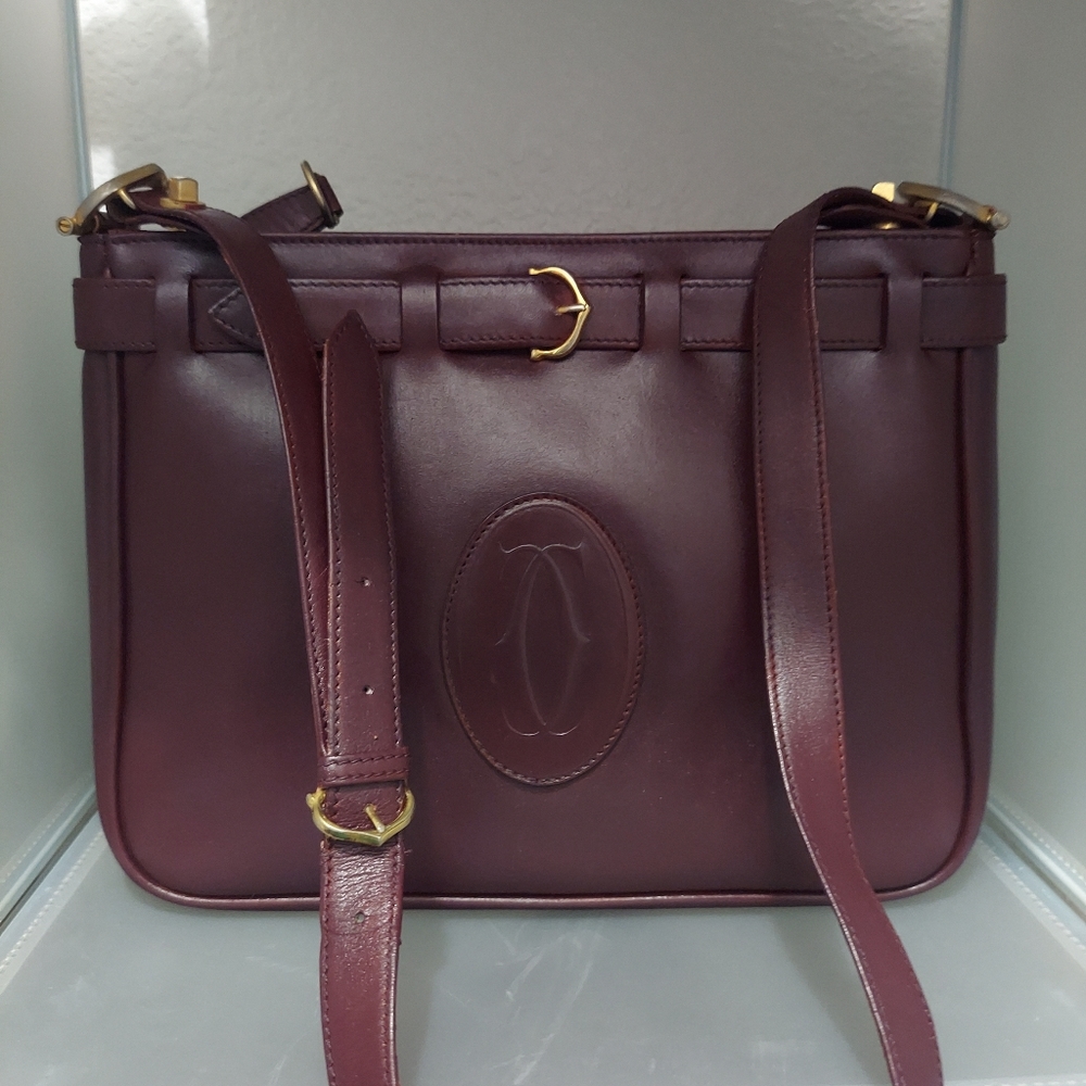 Authentic Cartier Shoulder Bag FIRM